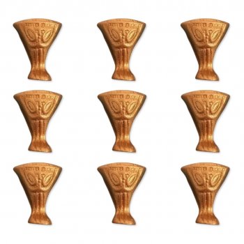 Kit Pé de Resina Suporte p/ Bandejas Rose Gold Tamanho Único (Pacote com 40)
